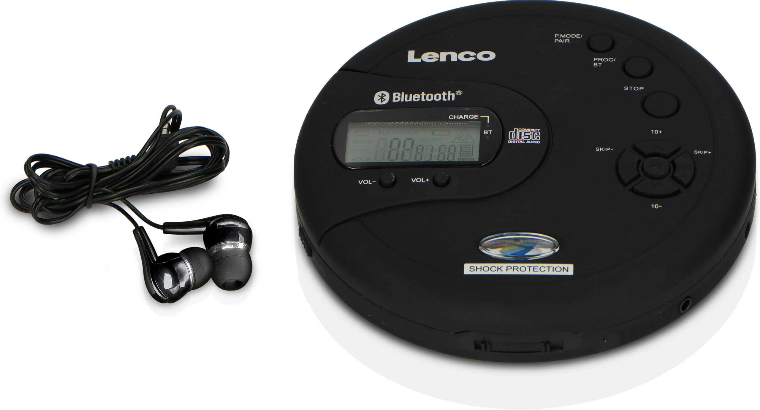 Lenco CD-300 kaasaskantav CD/MP3-mängija, must - Image 3