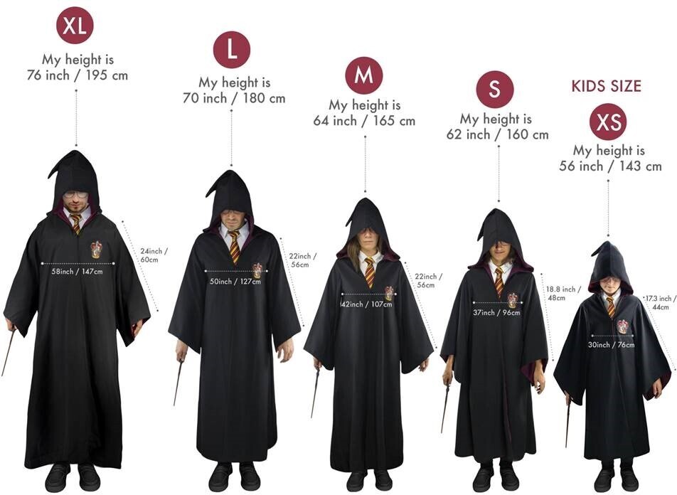 Cinereplicas Harry Potteri Hufflepuffi (Hufflepuffi) võluri rüü, suurus M - Image 3