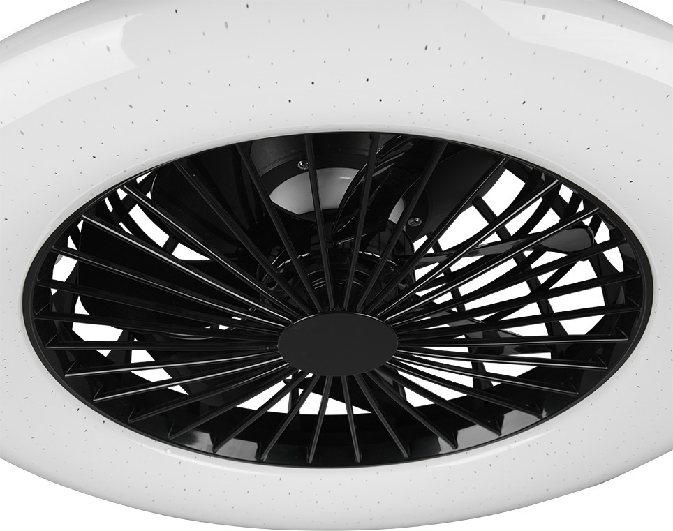 Trio Stralsund -LED-ventilaatorlamp 50 cm, 30 W, matt must - Image 4