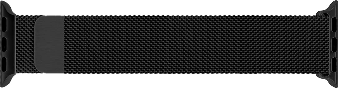 Wave teras Punutud rihm, Apple Watch 42 / 44 / 45 / 46 / 49 mm, must - Image 2