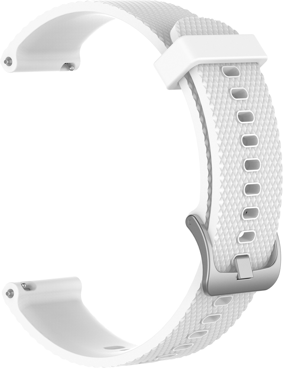 Wave silikoonrihm 20 mm, nutikellade ja spordikellade jaoks valge - Image 3