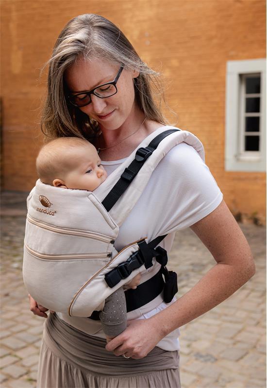 Manduca XT puuvillane seljakott, teksariie-karamellikarva - Image 4