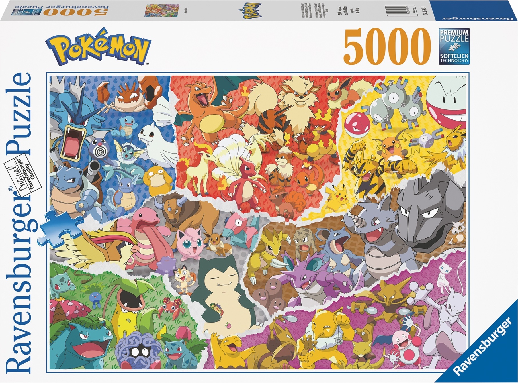 Ravensburger Pokemon Allstars pusle, 5000 tükki