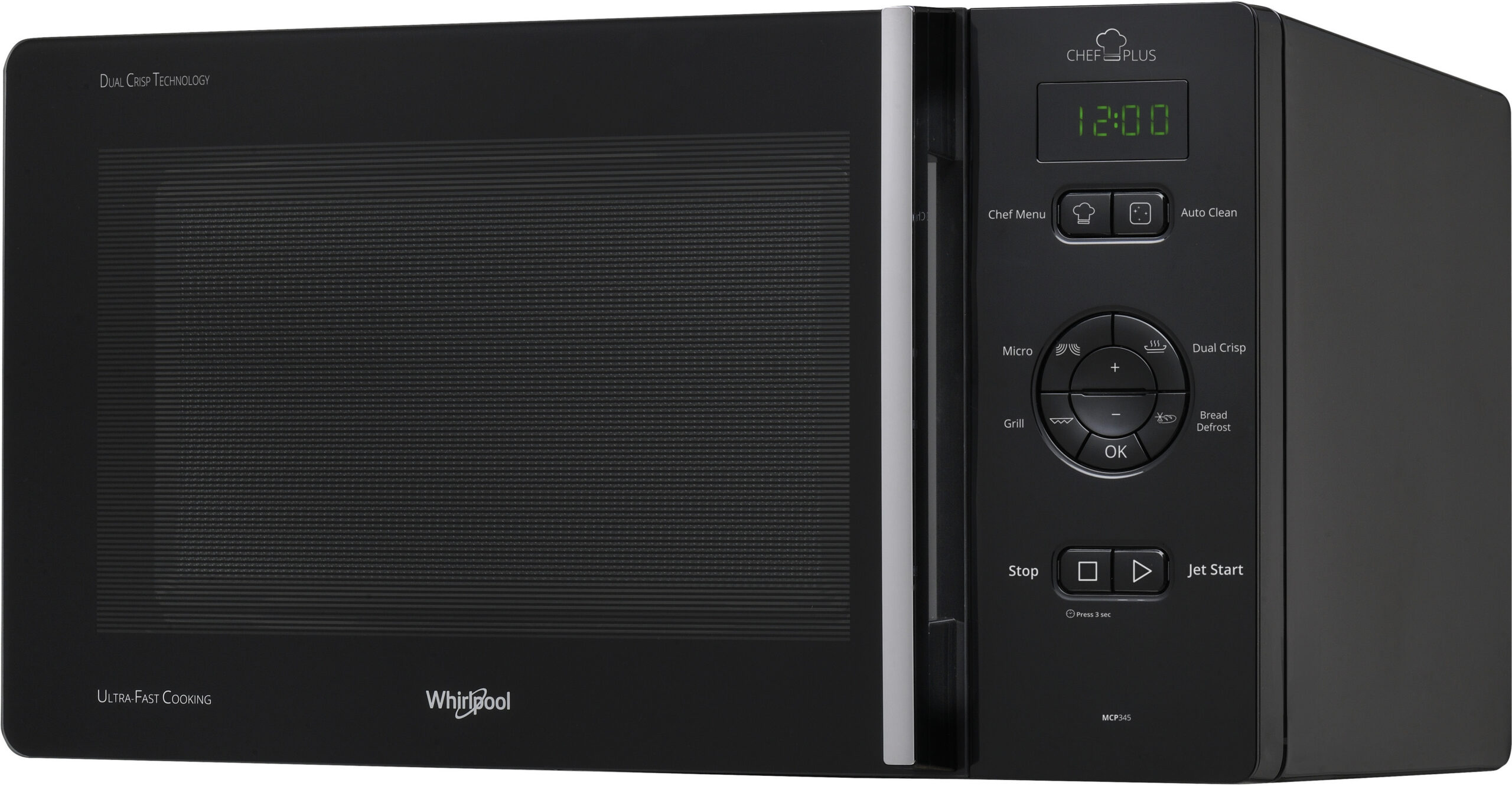 Whirlpool MCP 345 BL mikrolaineahi, must