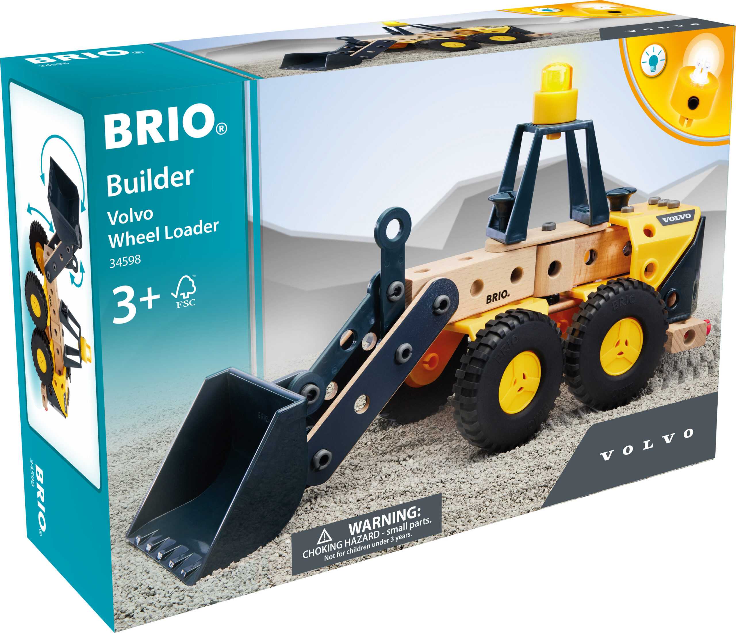 BRIO Builder 34598 - Volvo rataslaadur - Image 2