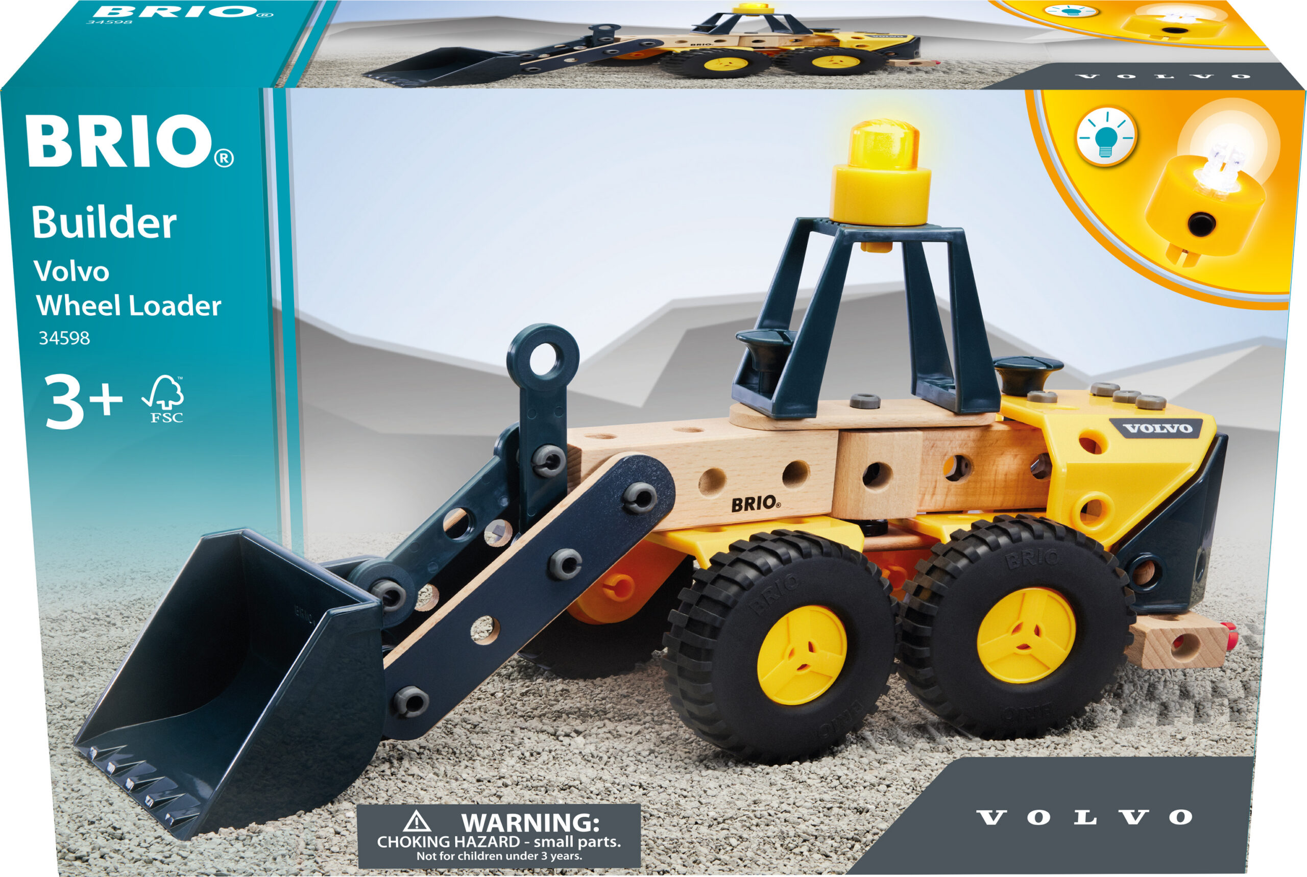 BRIO Builder 34598 - Volvo rataslaadur
