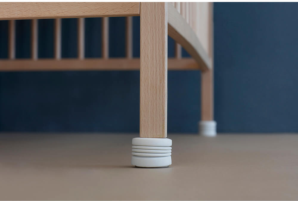 Sleepytroll võrevoodi kiikjalg, 4 tk, valge - Image 3