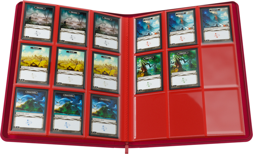 Gamegenic lukuga album 18-taskuga kaardikaust, punane - Image 5