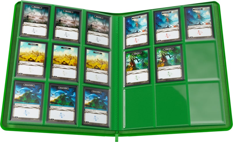 Gamegenic lukuga album 18-taskuga kaardikaust, roheline - Image 5