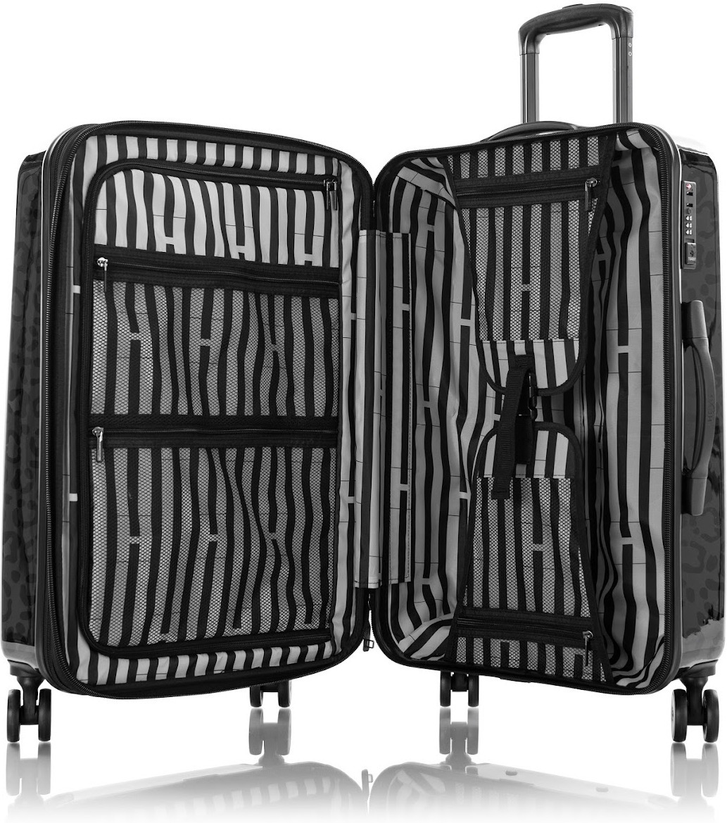 Heys must leopardikujulise mustriga spinner 66 cm kohver - Image 5