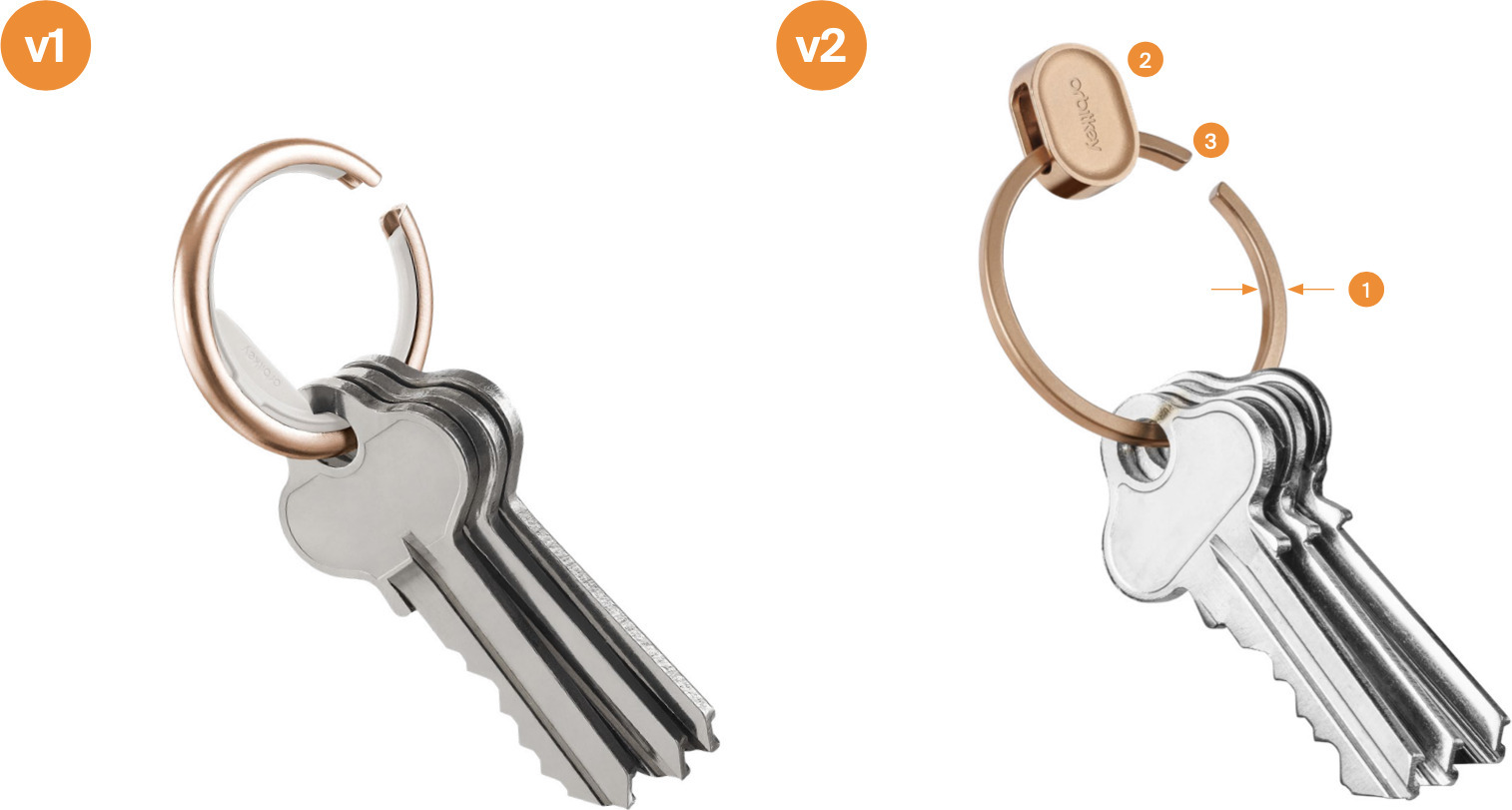 Orbitkey Ring v2 võtmehoidja, hõbedane - Image 5