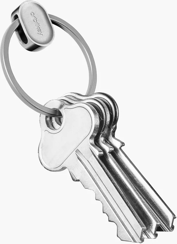 Orbitkey Ring v2 võtmehoidja, hõbedane
