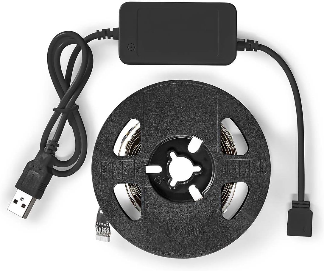 Nedis SmartLife LED-ribavalgus, soe valge + RGB, bluetooth, 2 m - Image 4