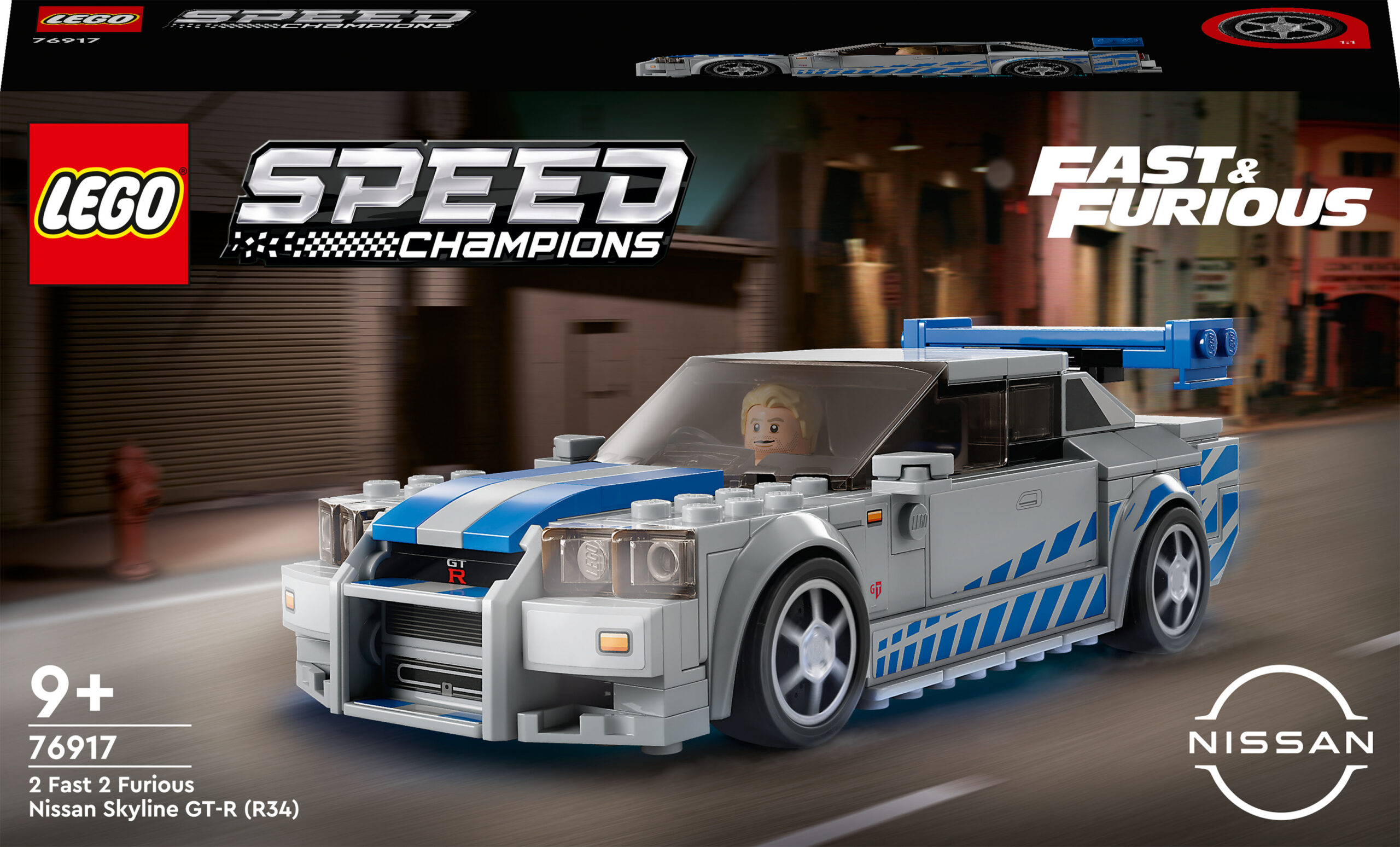 LEGO Speed ​​​​Champions 76917 - 2 Fast 2 Furious Nissan Skyline GT-R R34