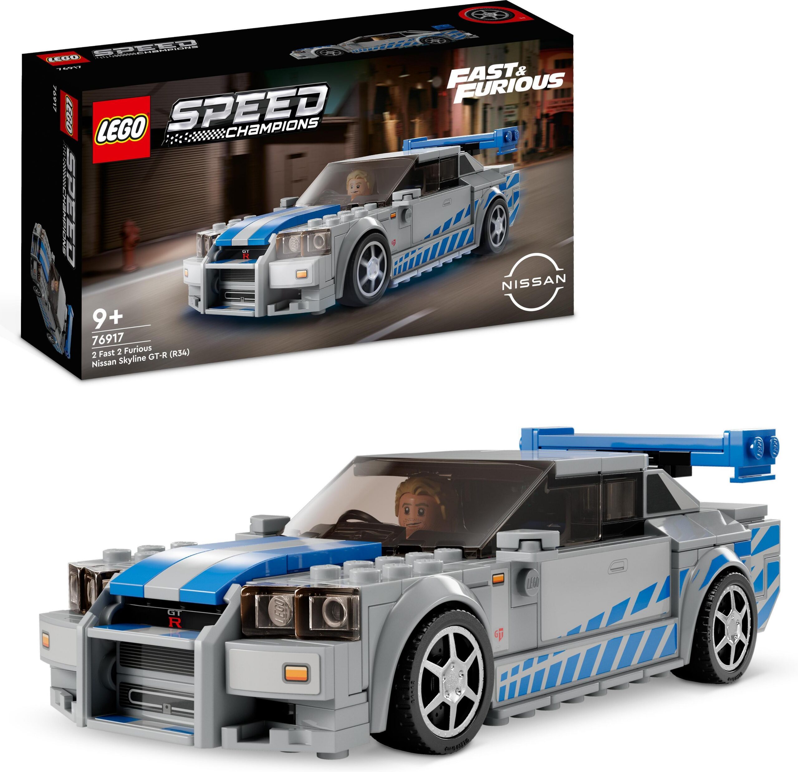 LEGO Speed Champions 76917 - 2 Fast 2 Furious Nissan Skyline GT-R R34 - Image 2