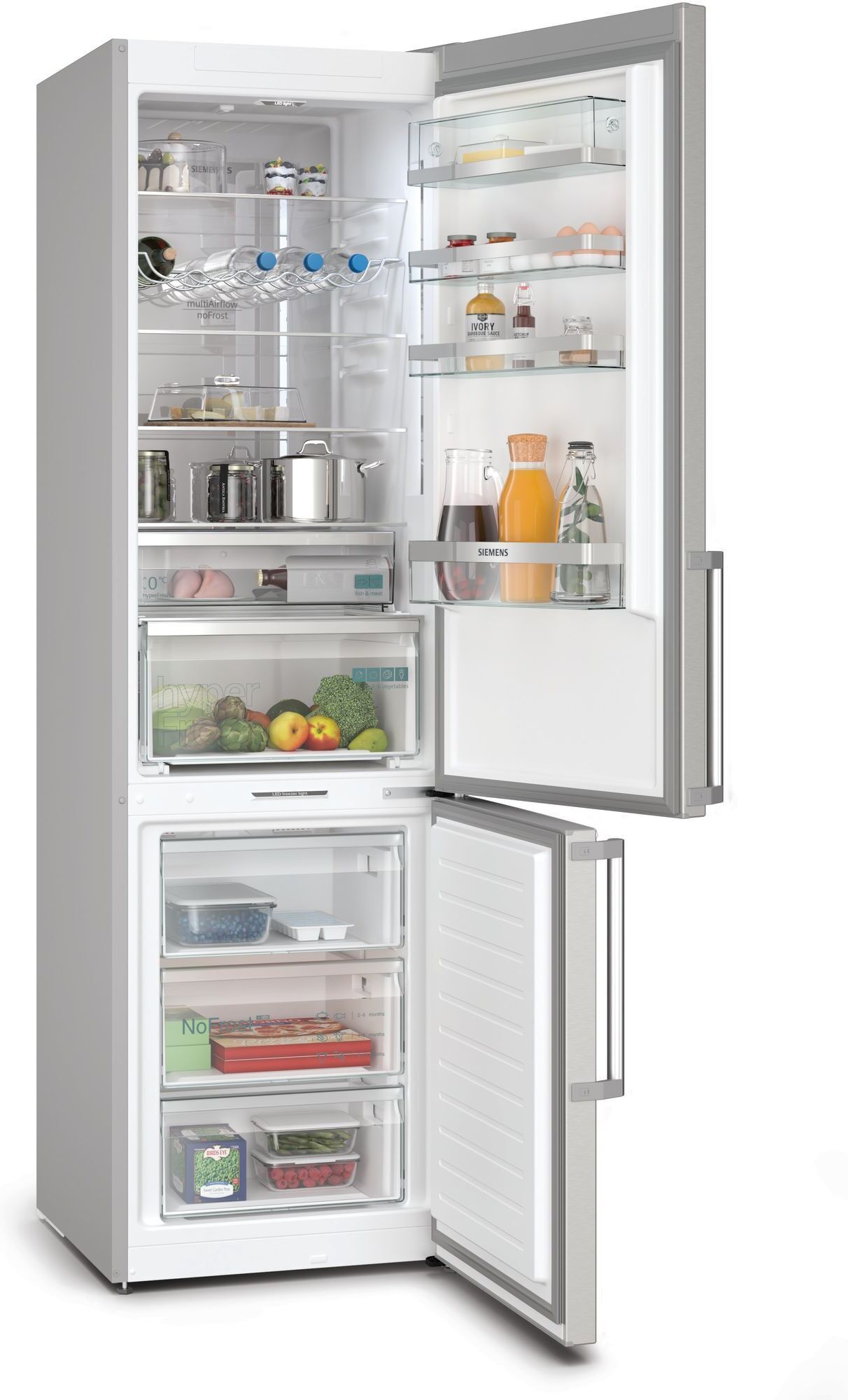 Siemens KG39NAIBT iQ500 külmkapp-sügavkülmik, teras, 2 m - Image 2