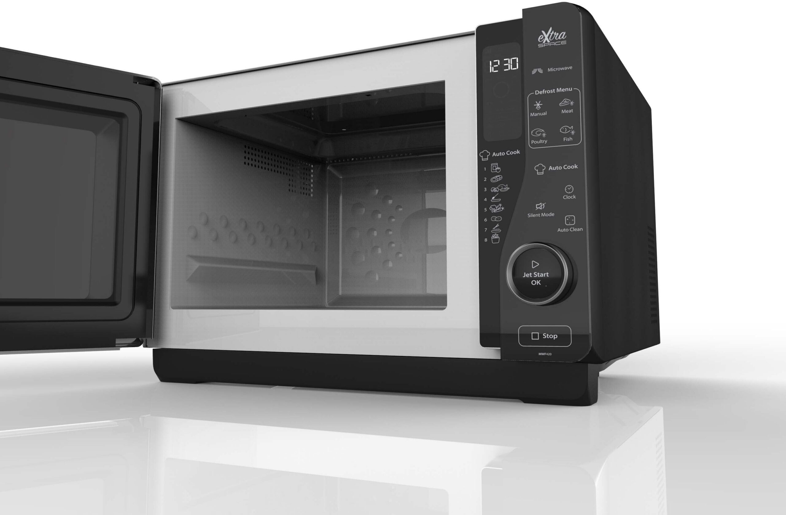 Whirlpool MWF 420 BL mikrolaineahi, must - Image 4