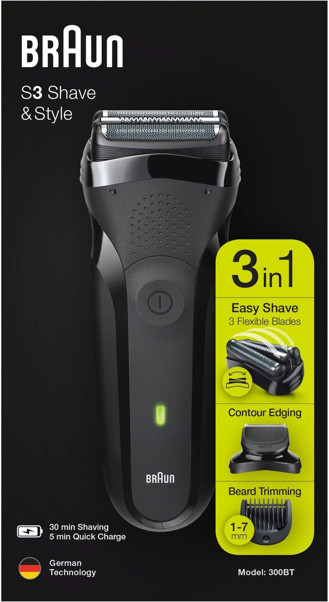 Braun Series 3 Shave&Style 300BT pardel - Image 2