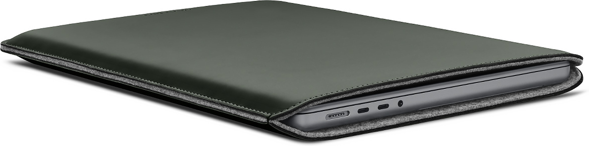 Villpähkliga kaetud ümbris 14-tollisele MacBook Pro-le, roheline - Image 4
