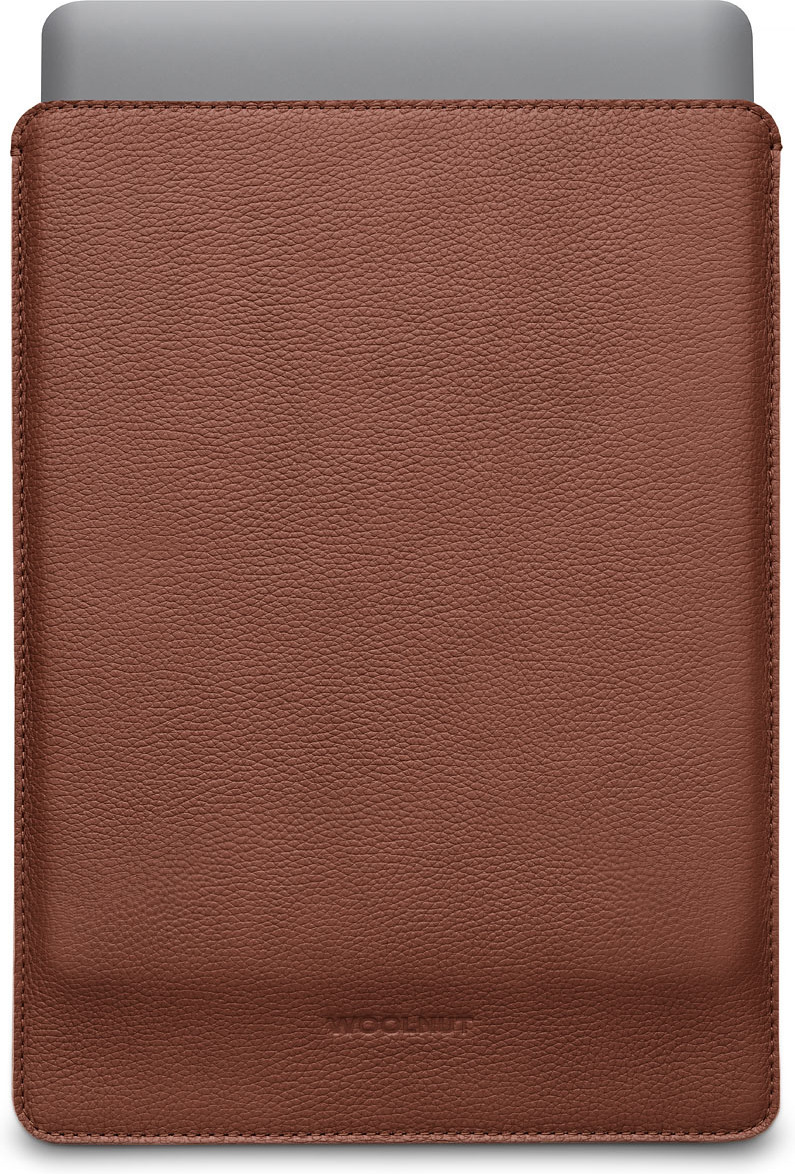 Villpähkliga nahkümbris 13-tollisele MacBook Pro-le ja Air-ile, konjakivärvi