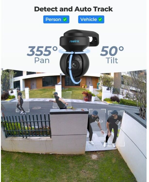 Reolink E1 välistingimustes kasutatav välis- ja sisevalvekaamera, must - Image 3