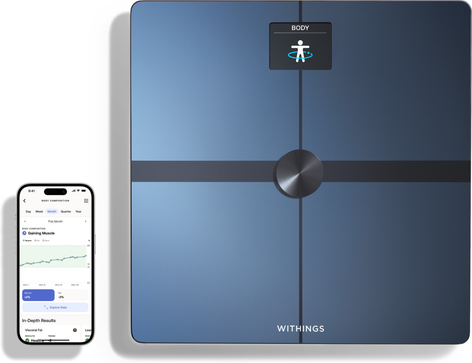 Withings Body Smart must kehakoostise kaal WiFi-ühendusega