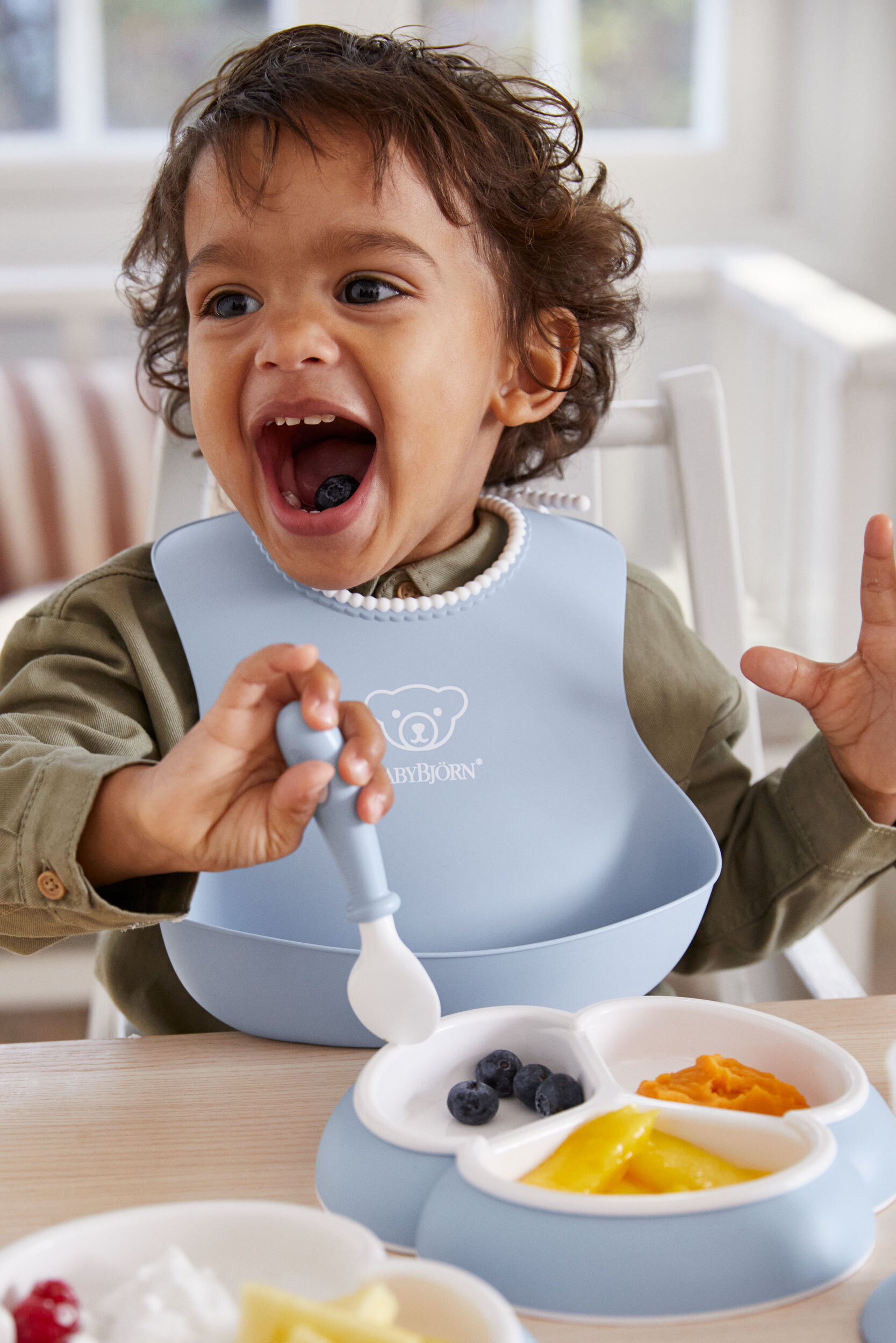 BabyBjörn beebipõll, 2 tk, puudriroheline / puudrisinine - Image 2