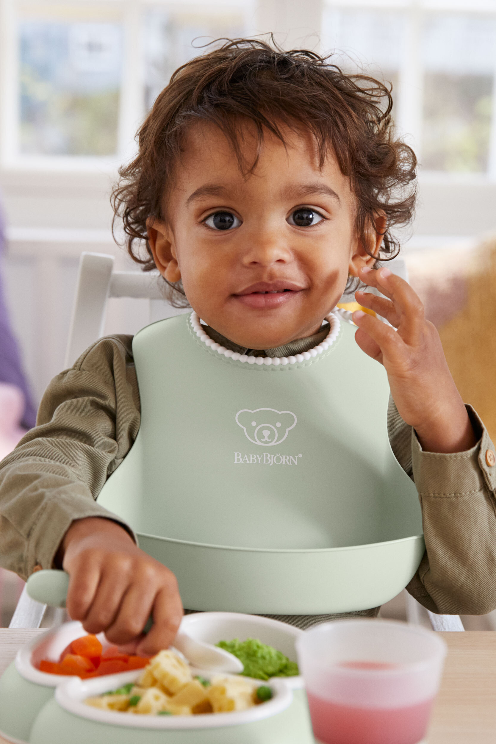 BabyBjörn beebipõll, 2 tk, puudriroheline / puudrisinine - Image 3