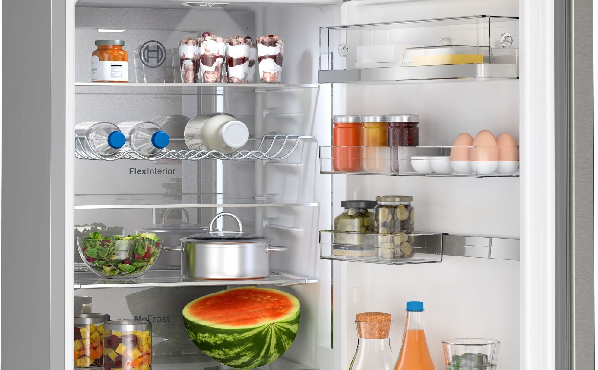 Bosch KGN39AIBT Serie 6 külmik-sügavkülmik, teras, 2m - Image 3