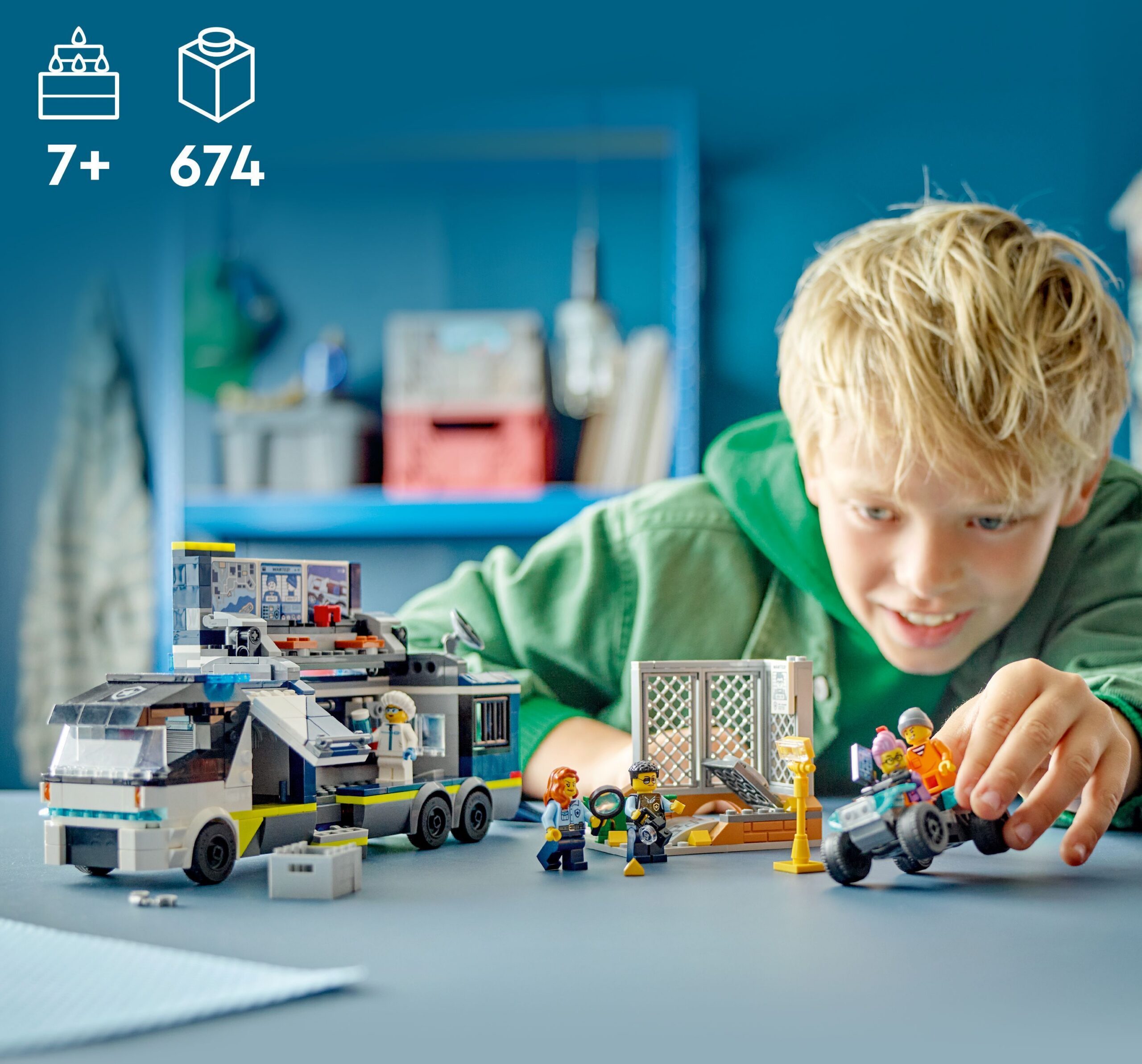 LEGO City Police 60418 - Politsei kuritegevuse labori veoauto - Image 2