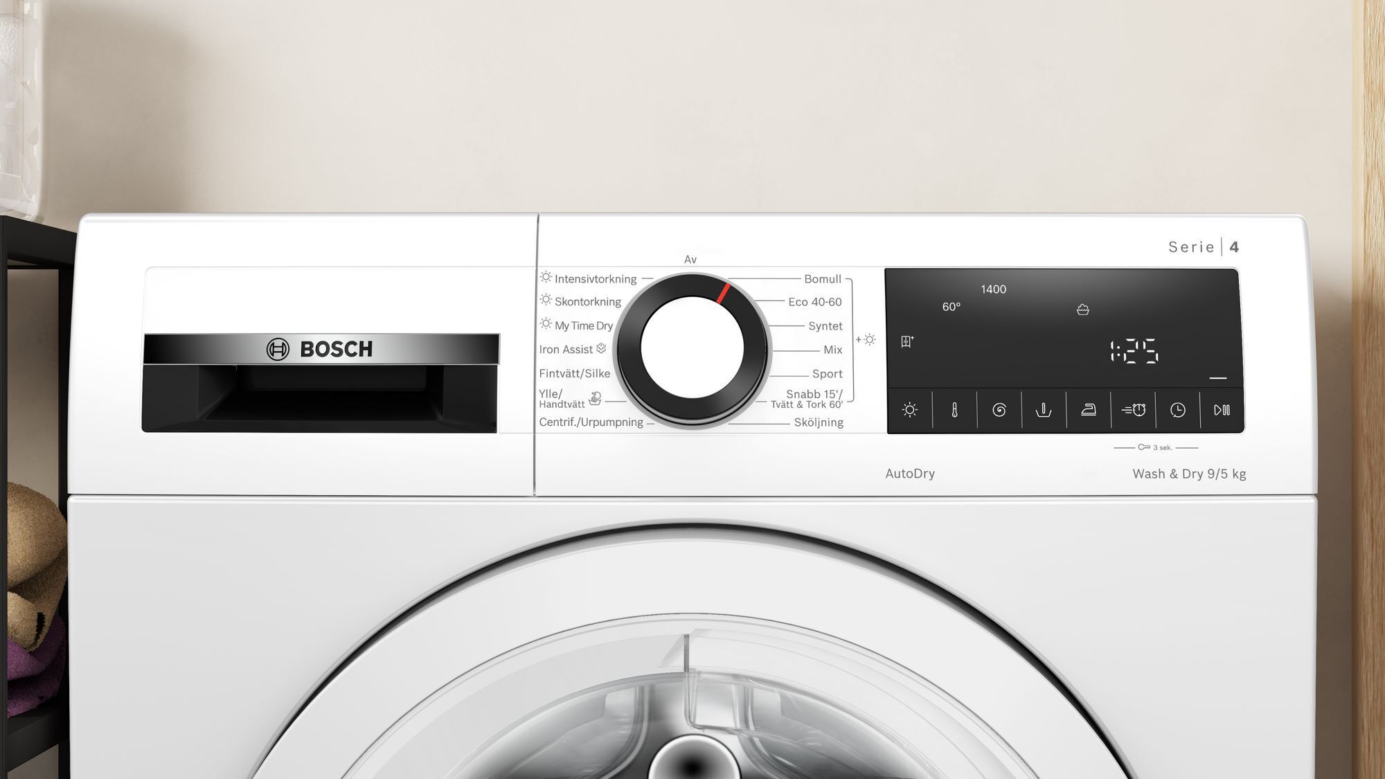Bosch WNA144VLSN Serie 4 kuivatus-pesumasin - Image 2