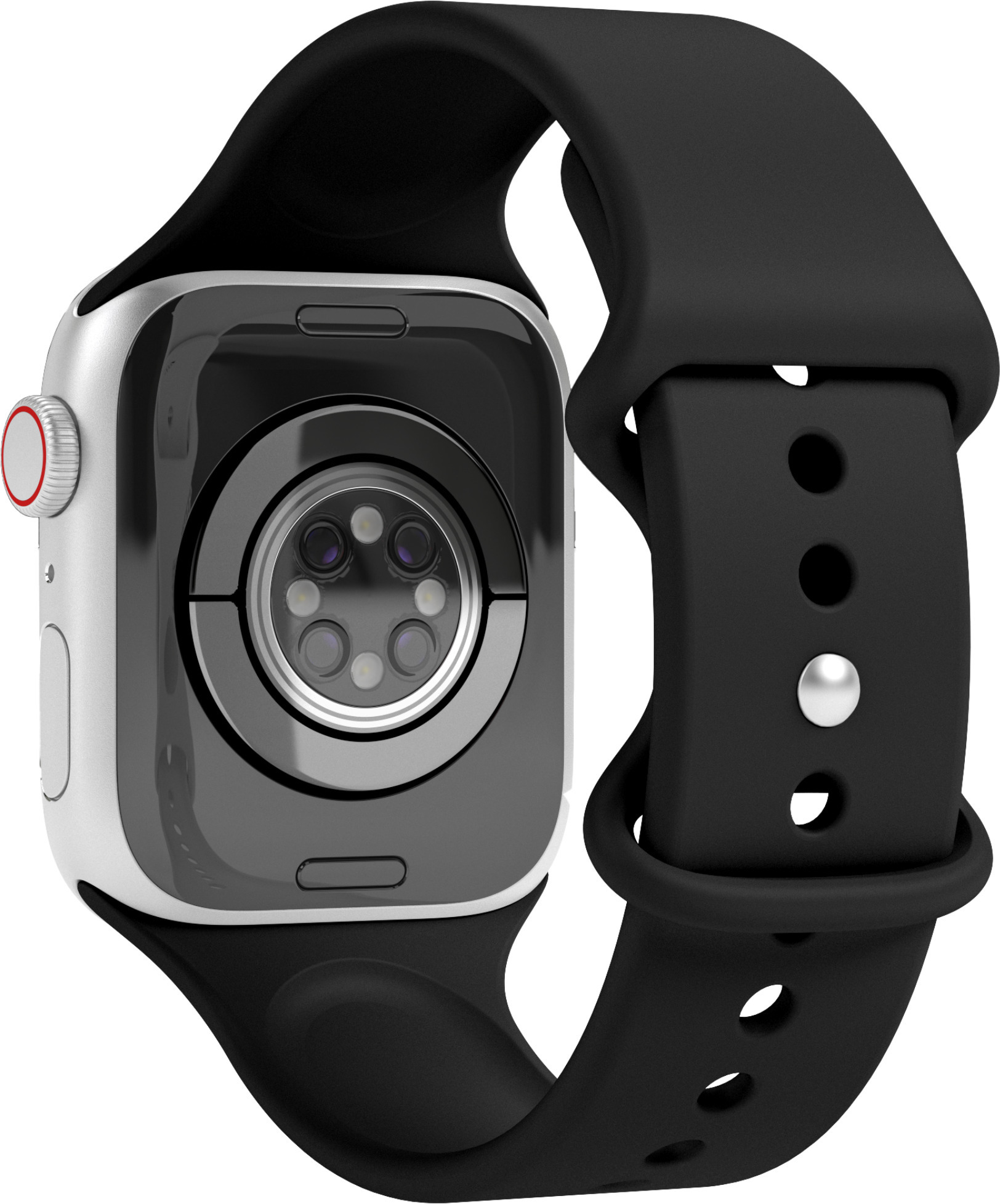 Vonmählen Classic Band silikoonrihm, Apple Watch 42 / 44 / 45 / 49, must - Image 4