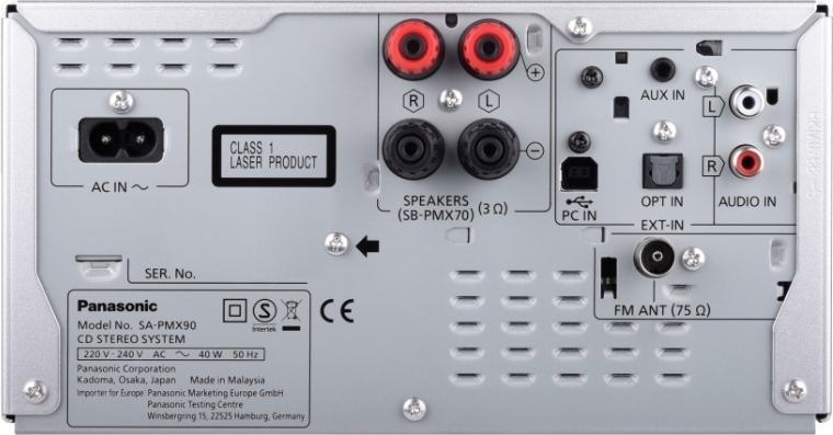 Panasonic SC-PMX90 CD-stereosüsteem, hõbedane - Image 2