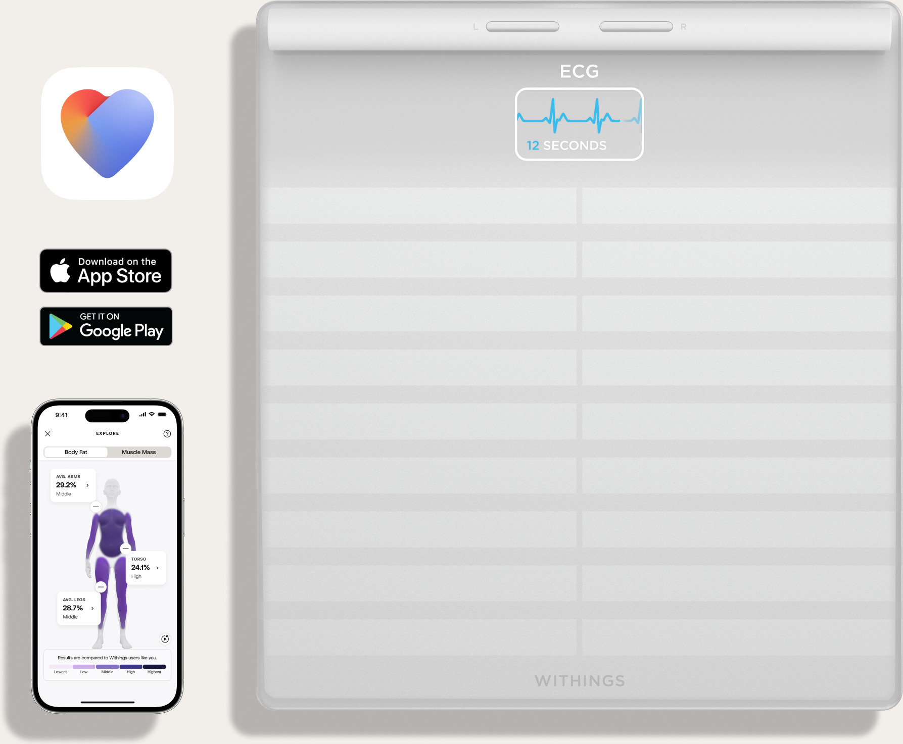 Withings Body Scan nutikaal, valge