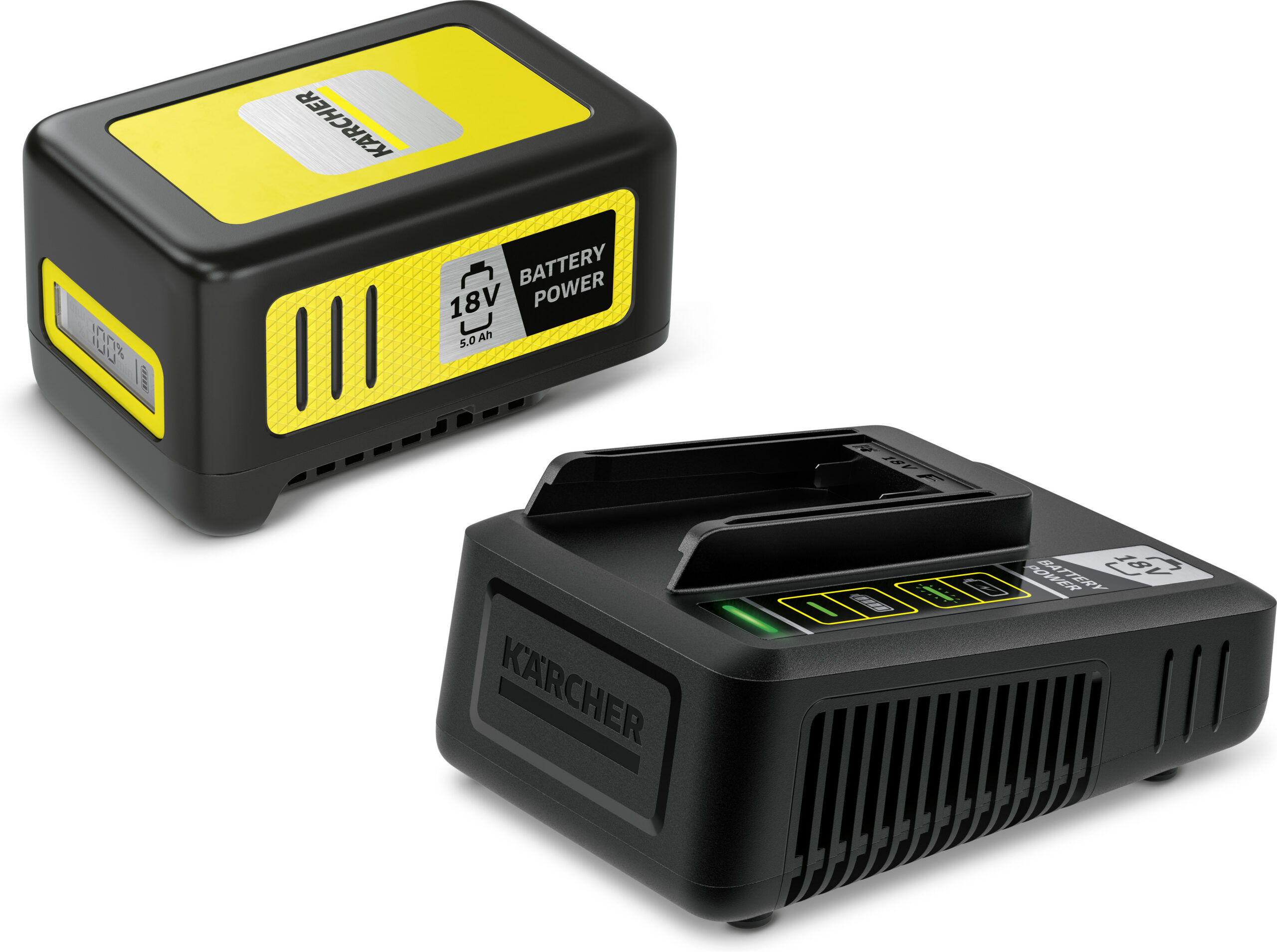 Kärcher Battery Power 18 V aku ja kiirlaadija 5.0 Ah
