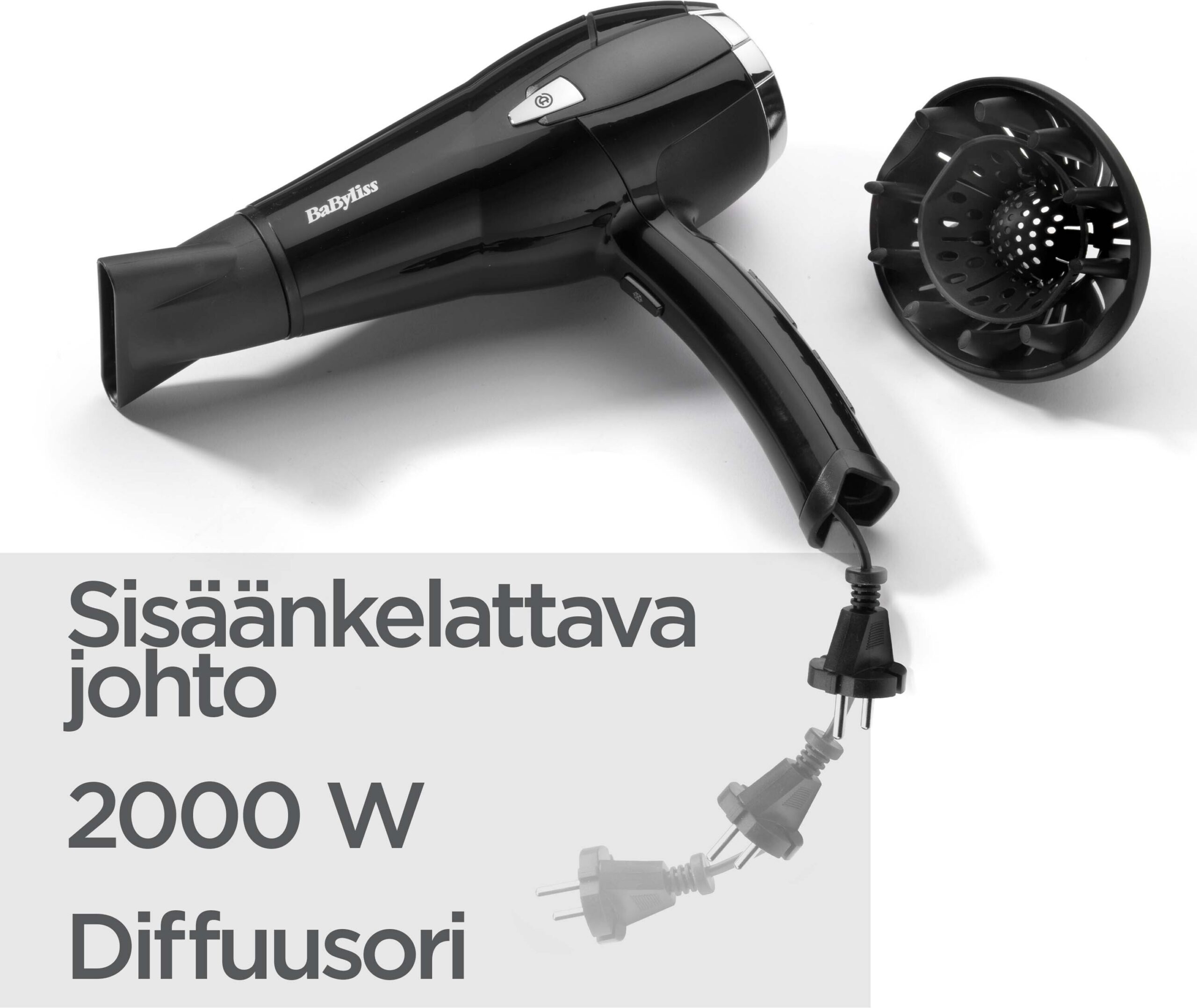 Babyliss D374DE Cordkeeper 2000 föön - Image 4