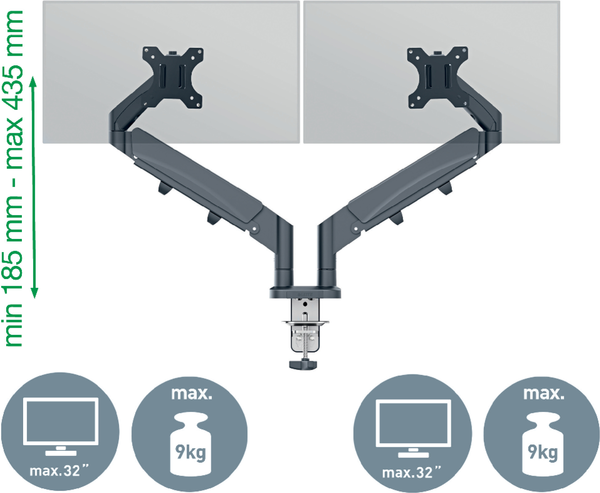 Leitz Ergo monitorivars kahele monitorile - Image 4