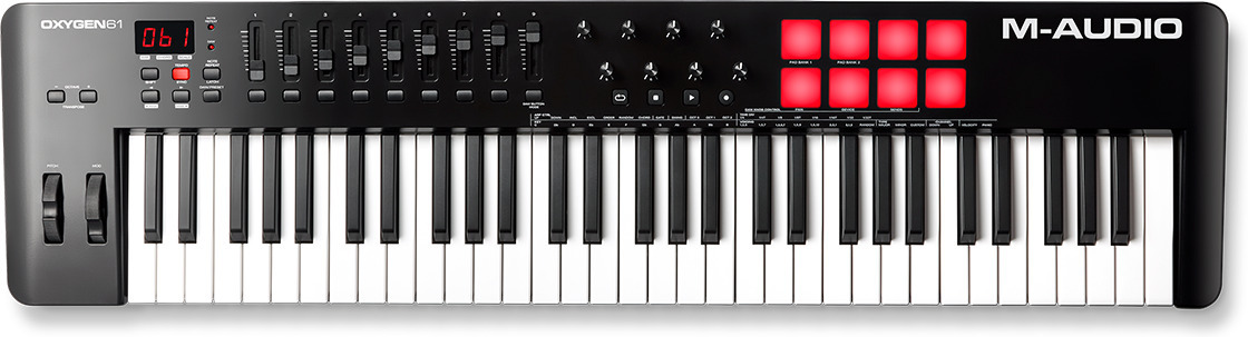 M-Audio Oxygen 61 (MKV) MIDI-klaviatuur, 61 klahvi - Image 3
