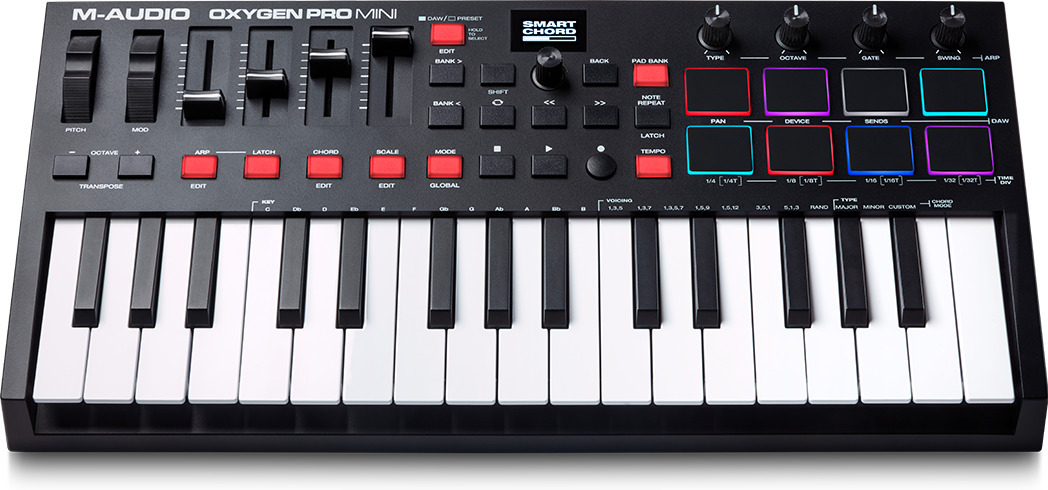 M-Audio Oxygen Pro Mini MIDI-klaviatuur, 32 klahvi - Image 2