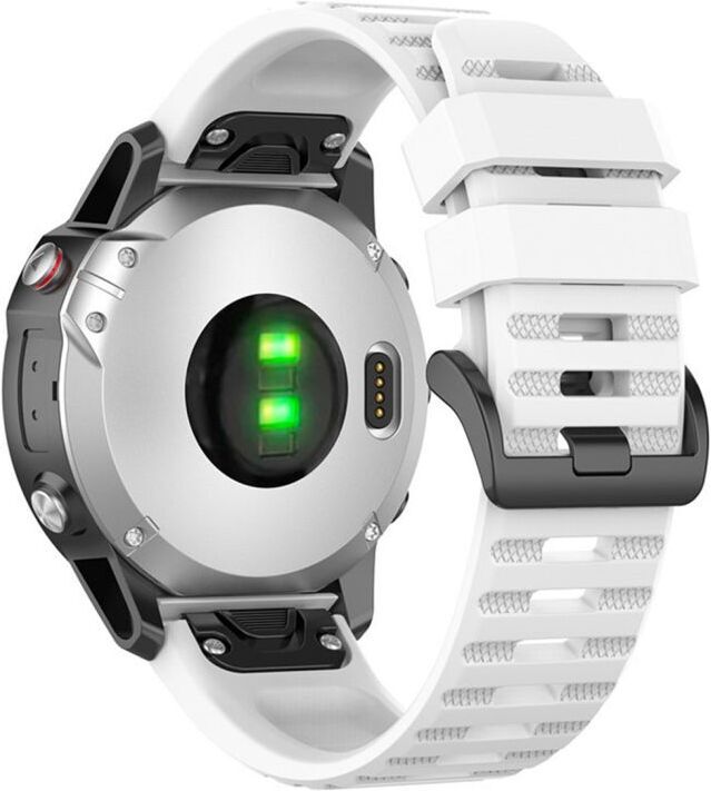 Fikseeritud QuickFit silikoonrihm, 20 mm, valge - Image 3