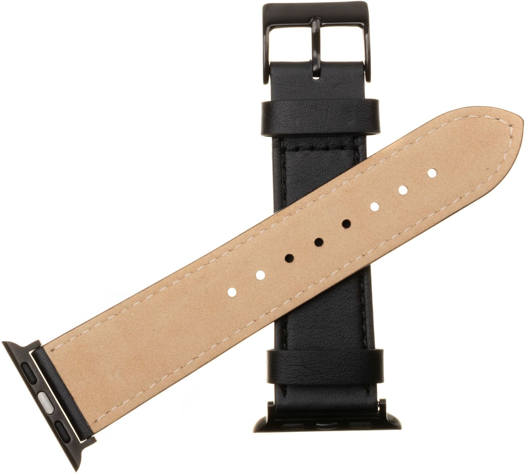 FIKSEERITUD nutikella nahkrihm, Apple Watch 42 / 44 / 45 / 49 mm, must - Image 4