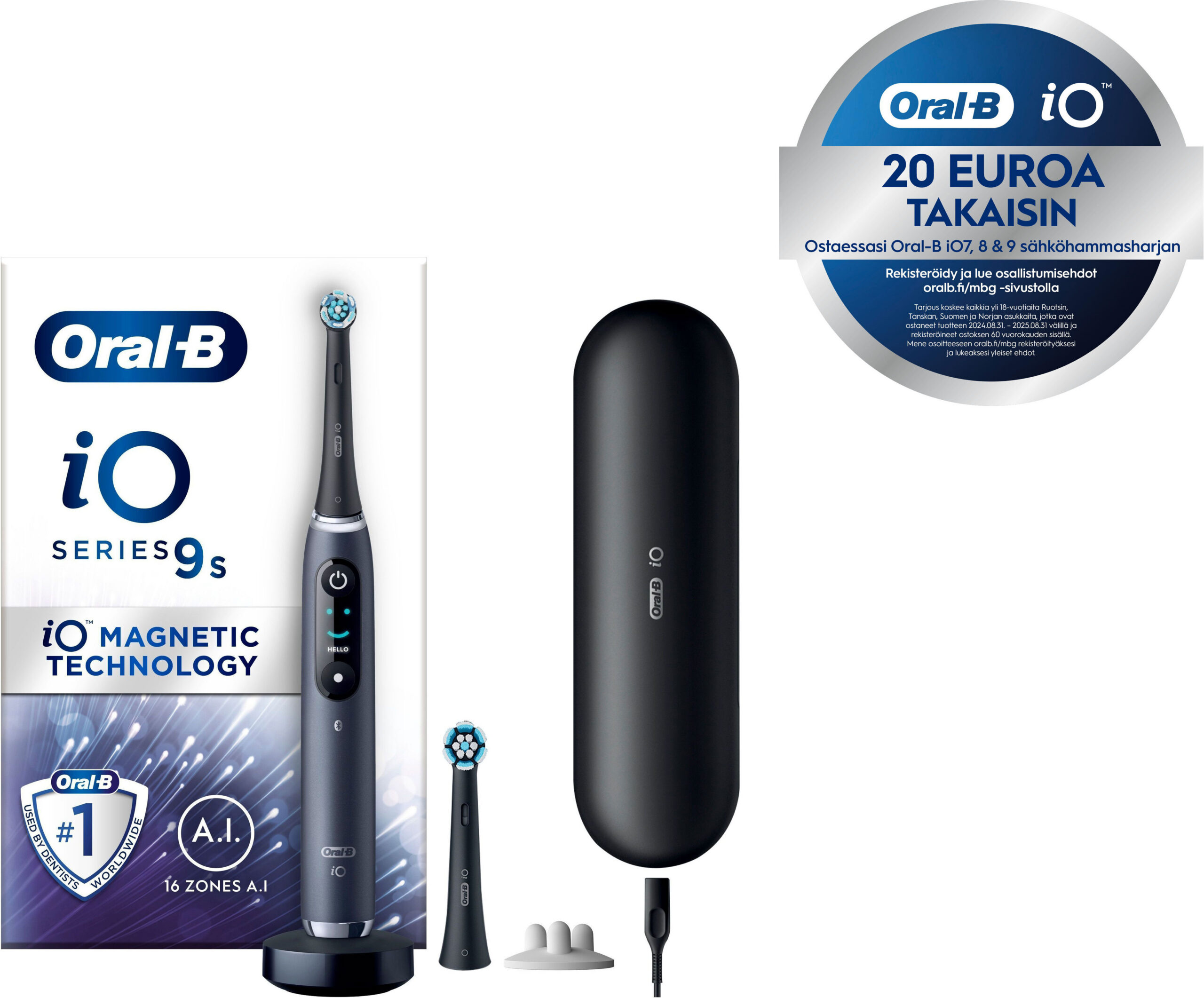 Oral-B iO seeria 9s elektriline hambahari, must