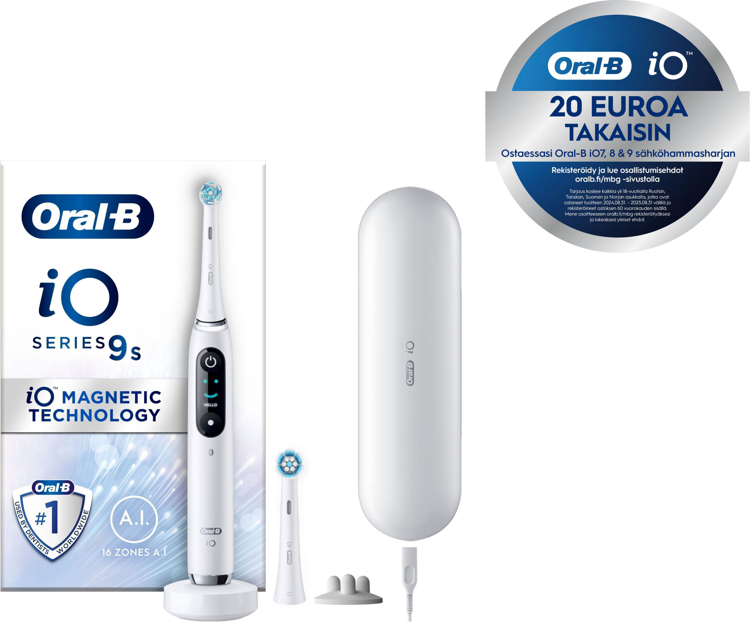 Oral-B iO seeria 9s elektriline hambahari, valge