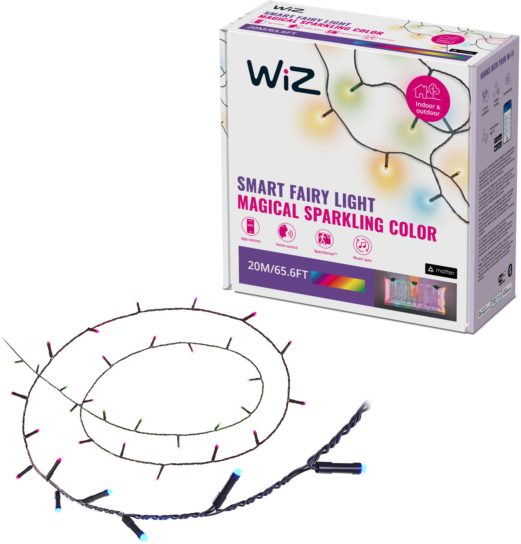 WiZ Fairy Light - dekoratiivne valgustikomplekt, 160 LED-i