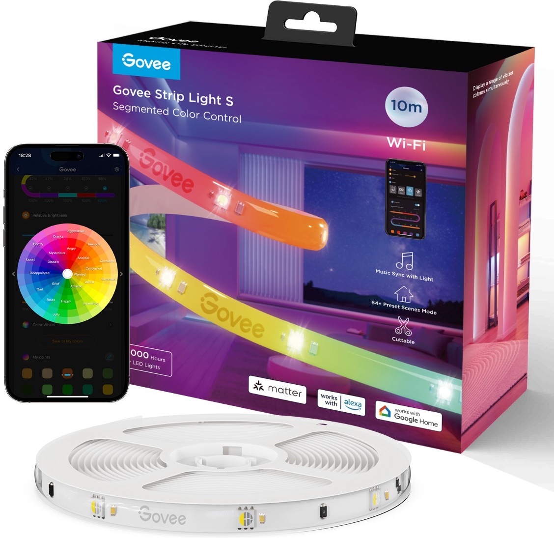 Govee RGBIC LED-valgusriba, 10 m