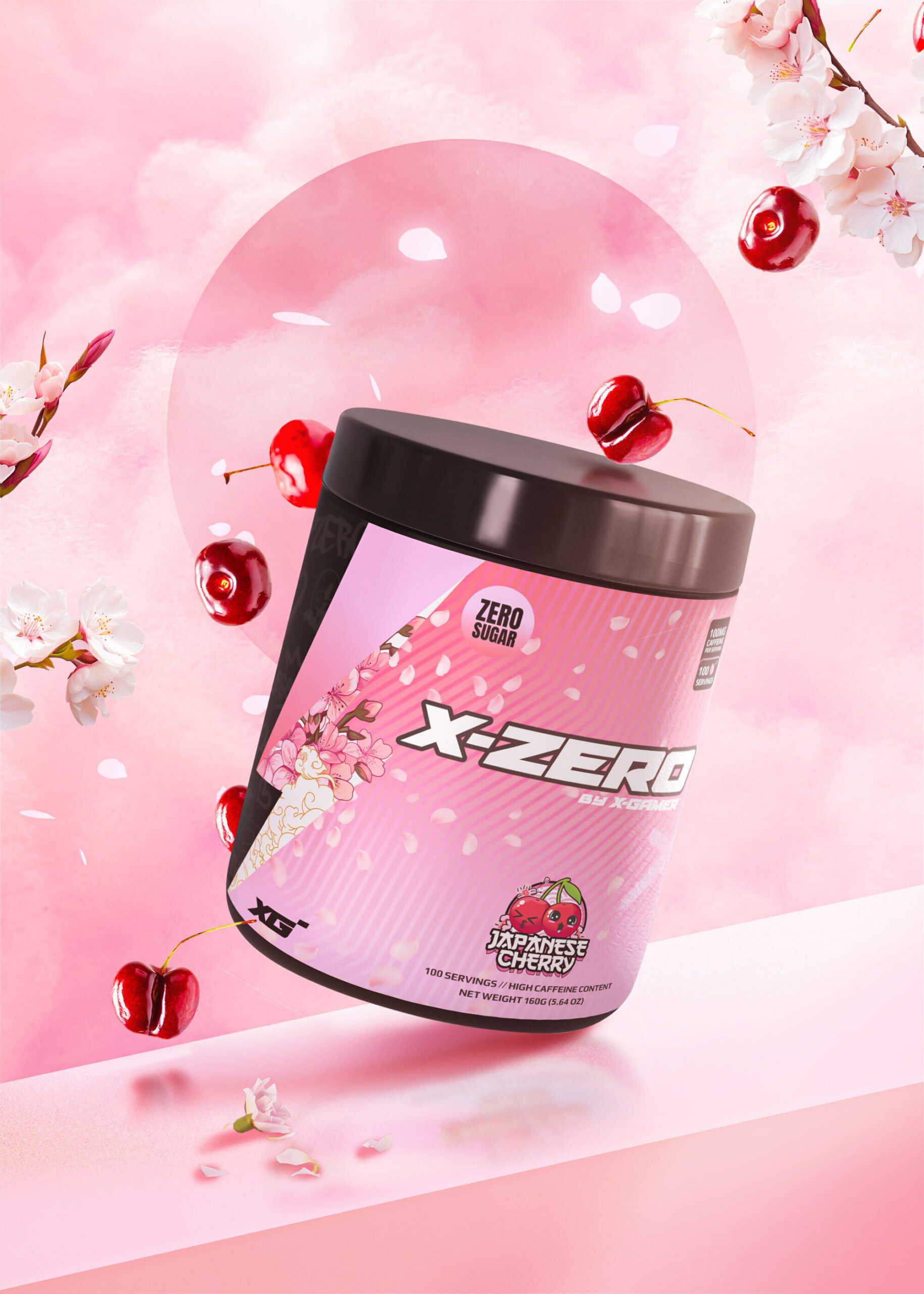 X-Zero by X-Gamer Jaapani kirsi energiajoogipulber, 160 g - Image 2