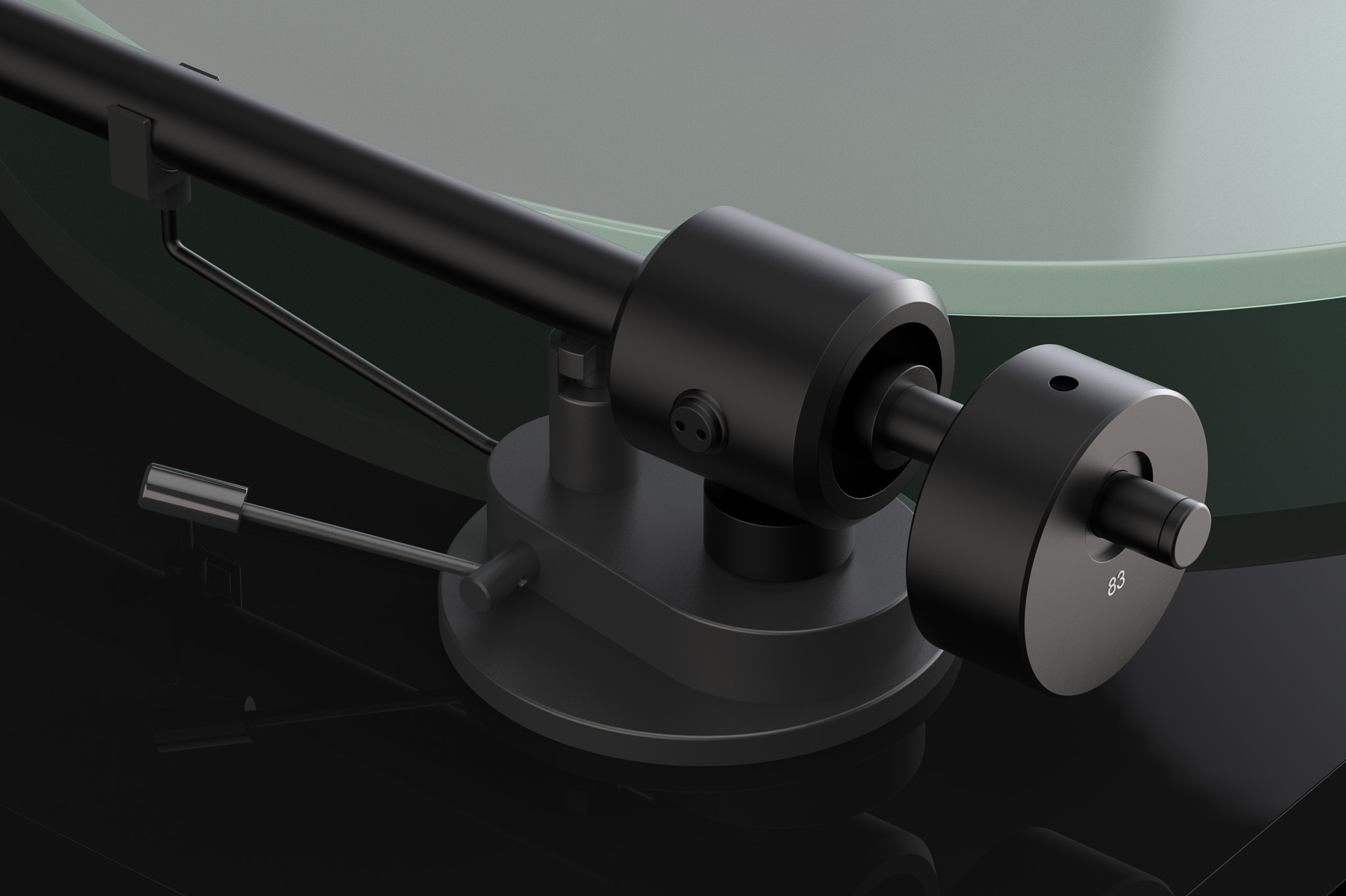 Pro-Ject T1 EVO plaadimängija, mattvalge - Image 3