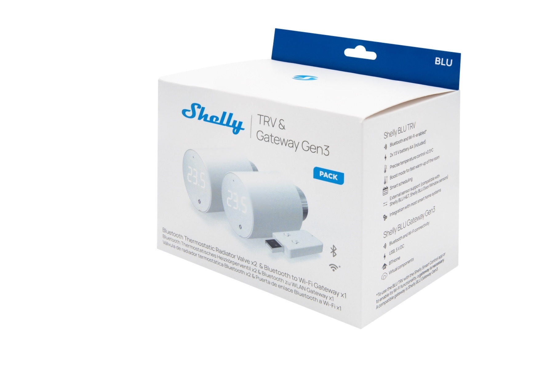 Shelly BLU TRV + BLU Gateway Gen3 nutikas termostaat, 2 tk - Image 5