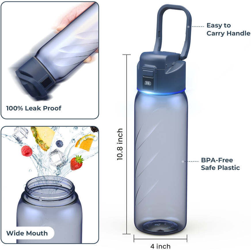 WaterH BOOST Lite Chug Lid nutikas joogipudel, 946 ml, sinine - Image 3
