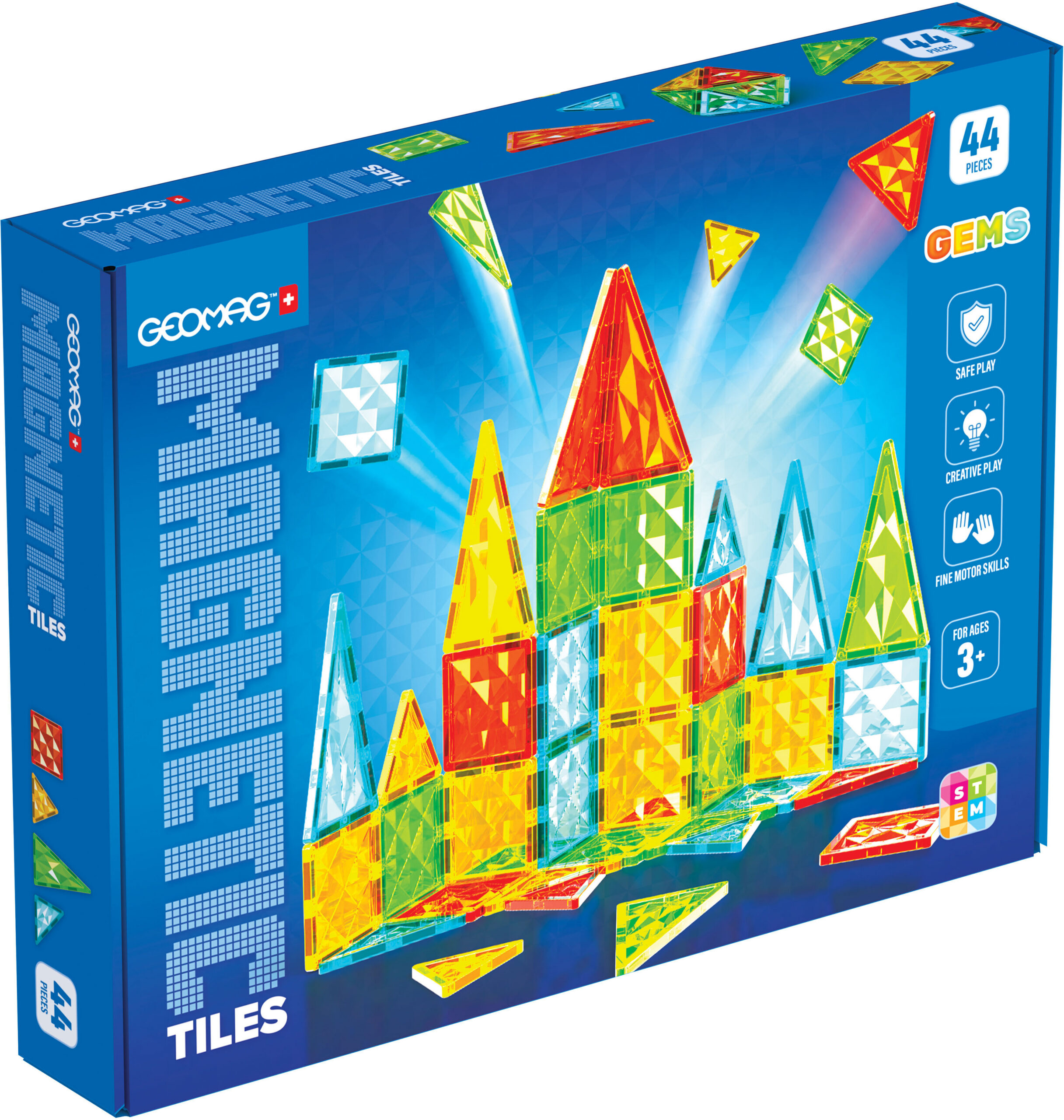 Geomag Gems magnetplaadid, 44 tükki